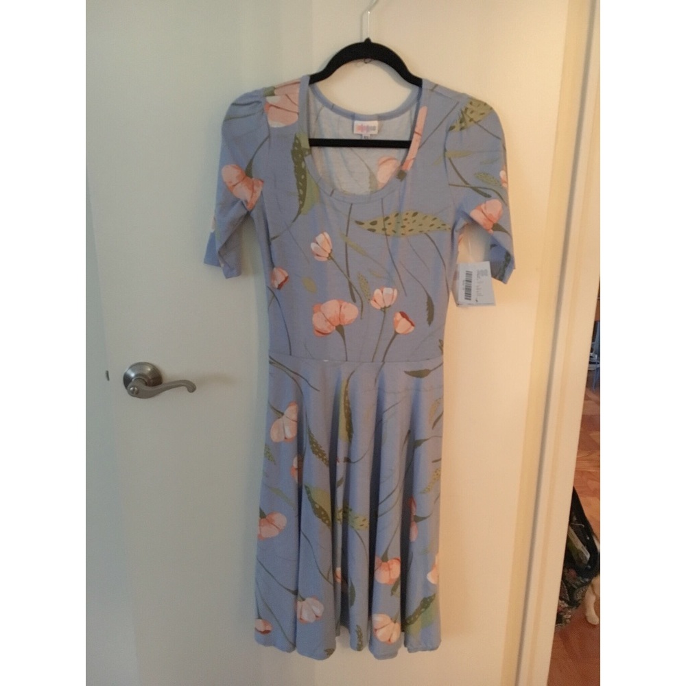 Blue Floral Nicole Dress Size XS NWT